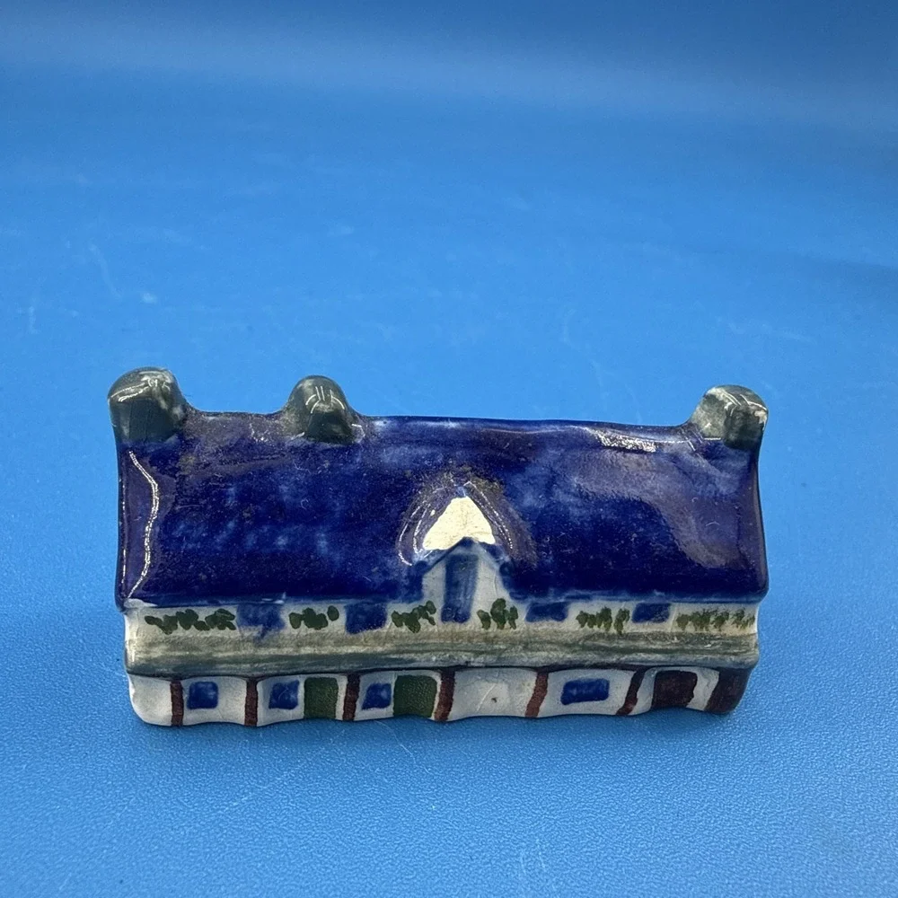 Vintage Lot of 7 Miniature Cottages Church Knick Knack Mini Houses  England